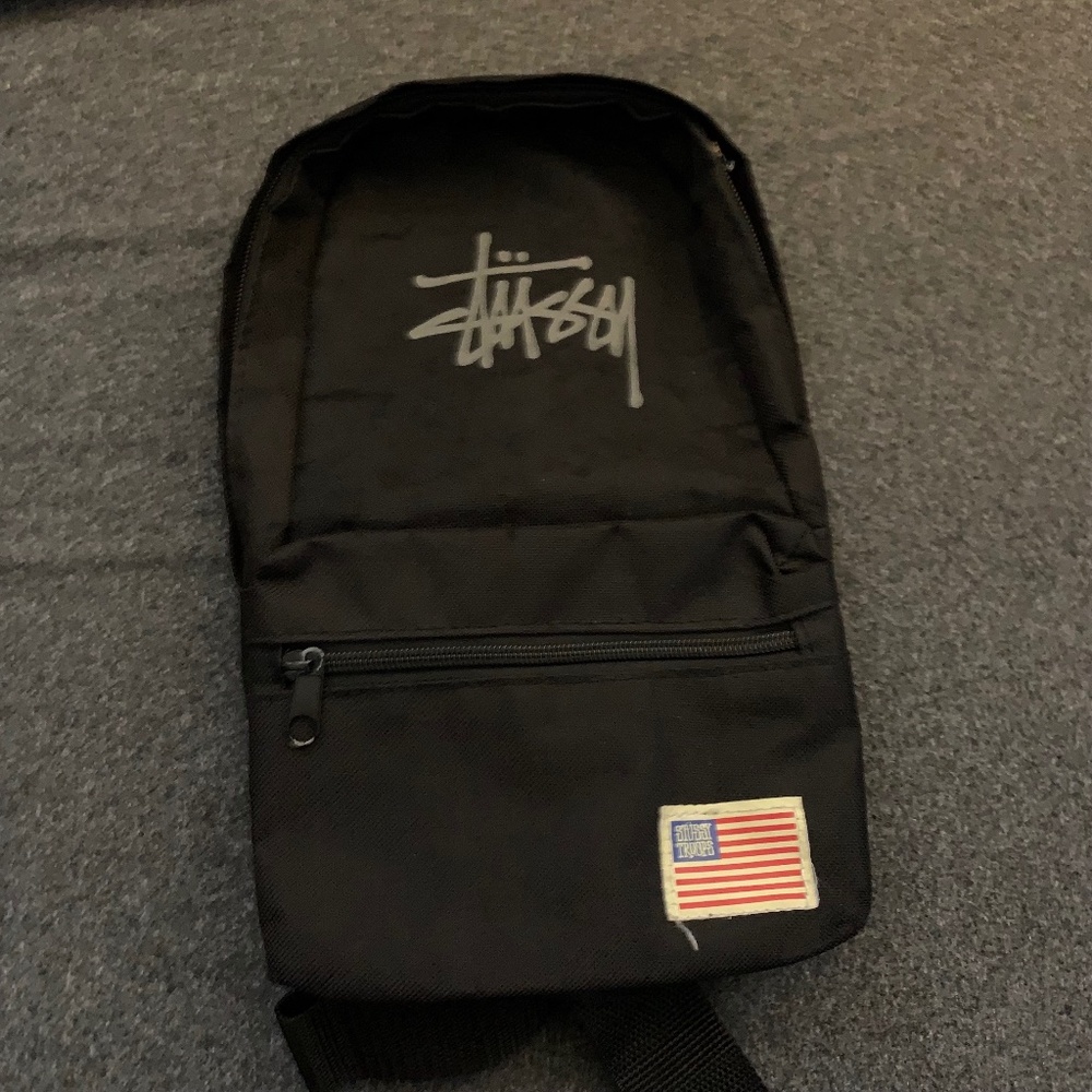 Black Stussy Troops Crossbody Sling Bag - Japan Exclusive - READ DESCRIPTION
